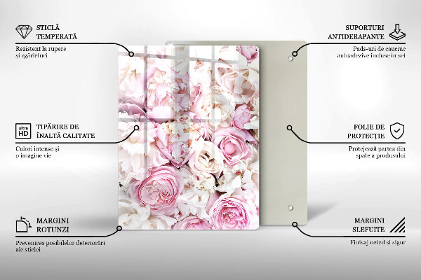 Kryt na indukčnú dosku Pivoňková kytica