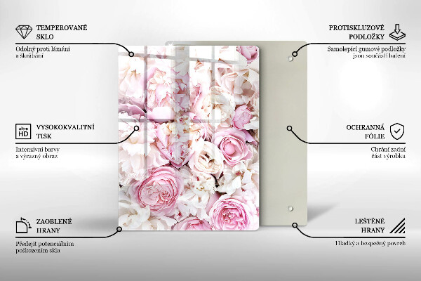 Kryt na indukčnú dosku Pivoňková kytica