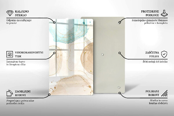 Kryt na sporák Boho škvrny a zlato