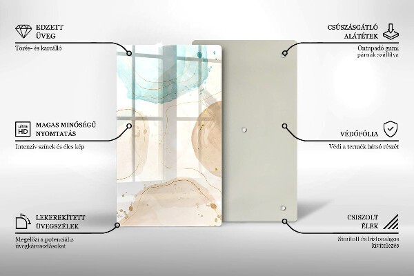 Kryt na sporák Boho škvrny a zlato