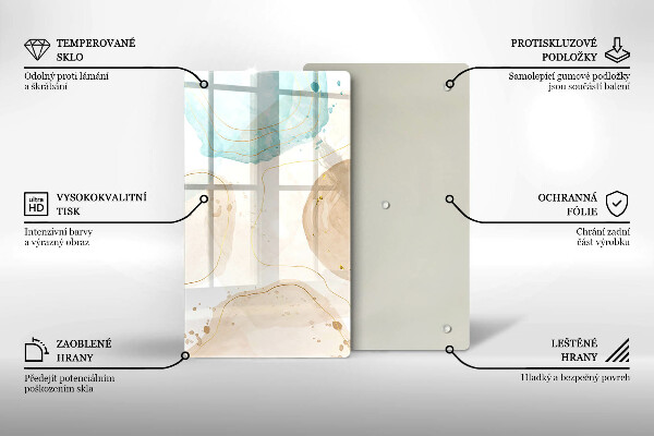 Kryt na sporák Boho škvrny a zlato