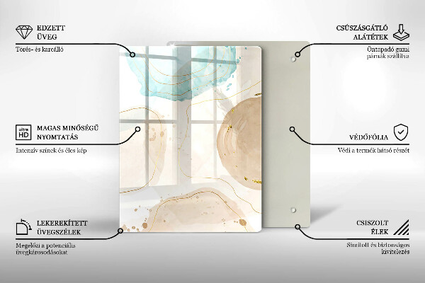 Kryt na sporák Boho škvrny a zlato