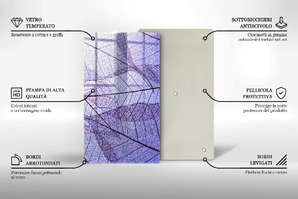 Kryt na sporák Listy so žilami