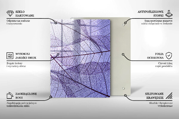 Kryt na sporák Listy so žilami