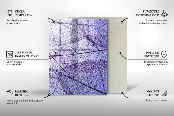 Kryt na sporák Listy so žilami