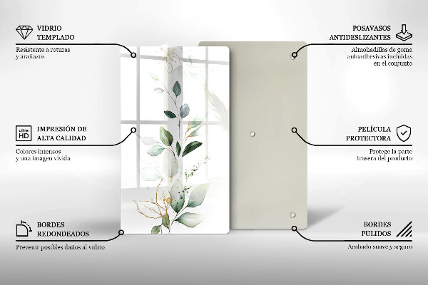 Kryt na sporák Akvarelové listy