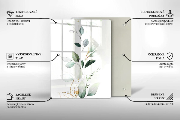 Kryt na sporák Akvarelové listy