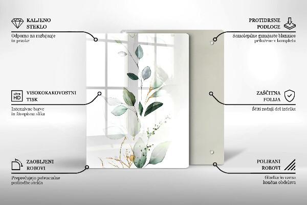 Kryt na sporák Akvarelové listy