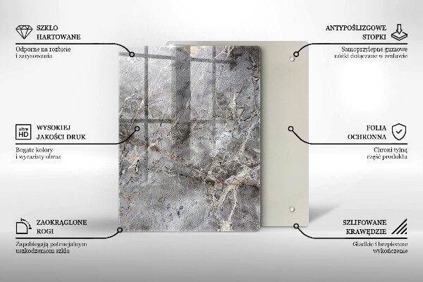 Kryt na sporák Textúra kameňa
