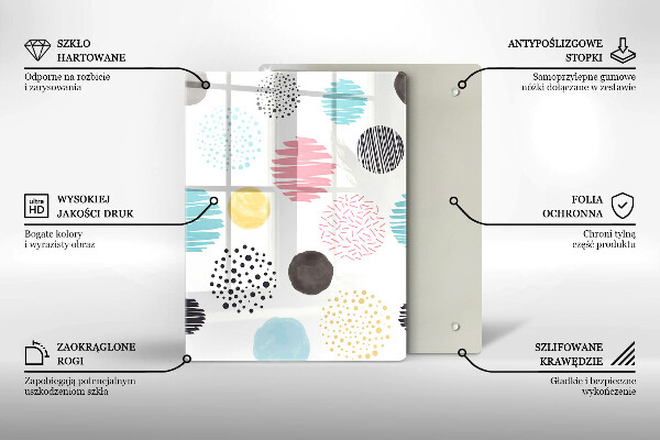 Kryt na sporák Maľované tvary