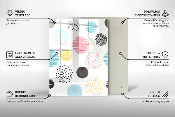 Kryt na sporák Maľované tvary