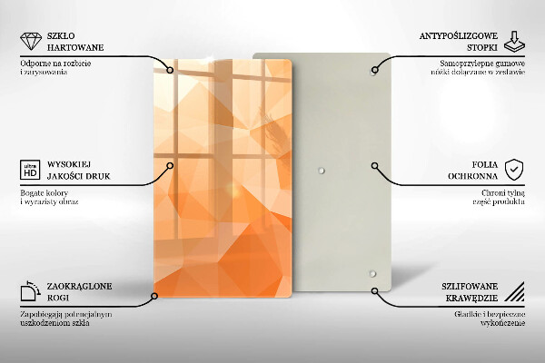 Kryt na sporák Geometrické pozadie