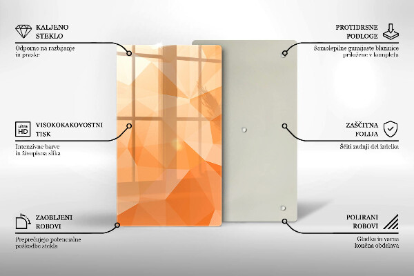 Kryt na sporák Geometrické pozadie