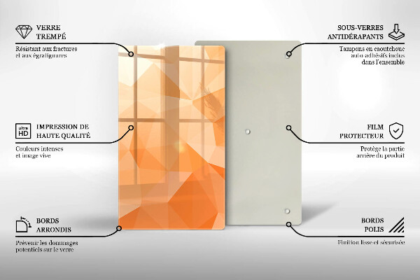 Kryt na sporák Geometrické pozadie
