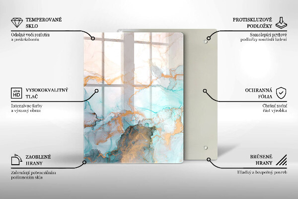 Kryt na sporák Mramorová abstrakcia