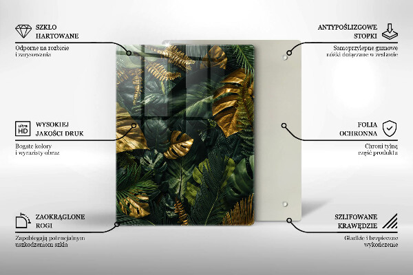 Kryt na sporák Zlaté listy monstera