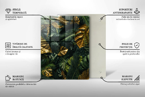 Kryt na sporák Zlaté listy monstera