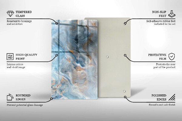 Kryt na sporák Textúra mramoru