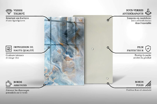 Kryt na sporák Textúra mramoru