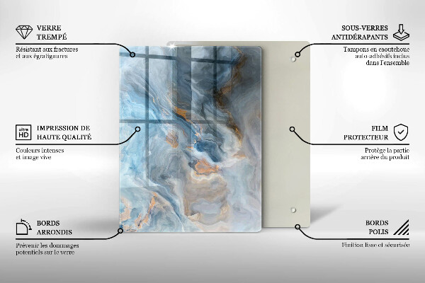 Kryt na sporák Textúra mramoru