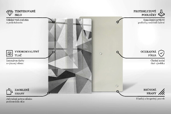 Kryt na sporák Konkrétna ostrá abstrakcia