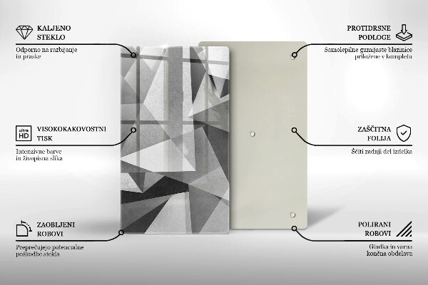 Kryt na sporák Konkrétna ostrá abstrakcia