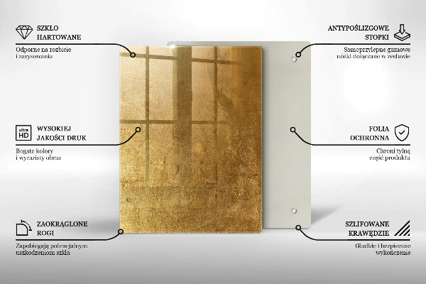 Kryt na sporák Zlatá textúra pozadia