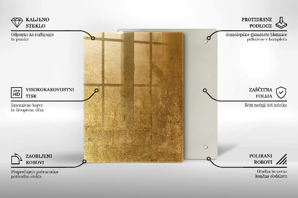 Kryt na sporák Zlatá textúra pozadia