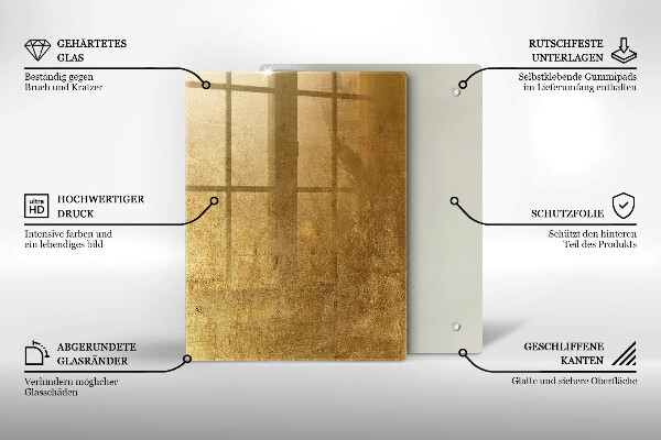 Kryt na sporák Zlatá textúra pozadia