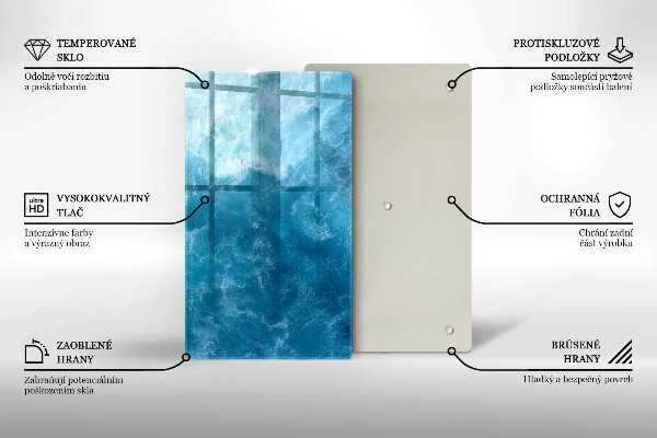 Kryt na sporák Modrá voda