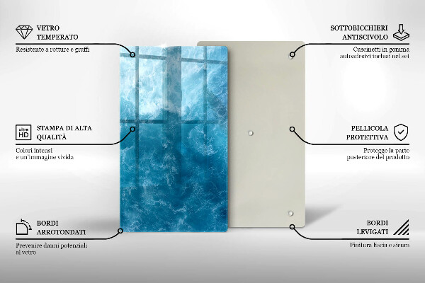 Kryt na sporák Modrá voda