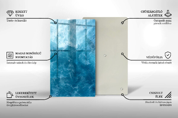 Kryt na sporák Modrá voda