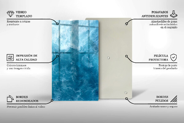 Kryt na sporák Modrá voda