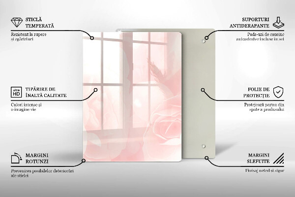 Kryt na sporák Pozadie pastelových ruží