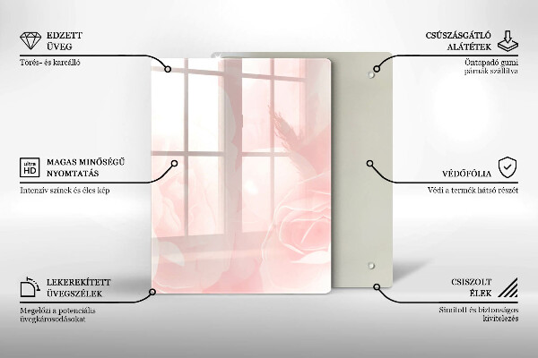 Kryt na sporák Pozadie pastelových ruží