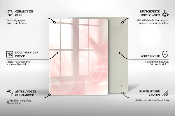 Kryt na sporák Pozadie pastelových ruží