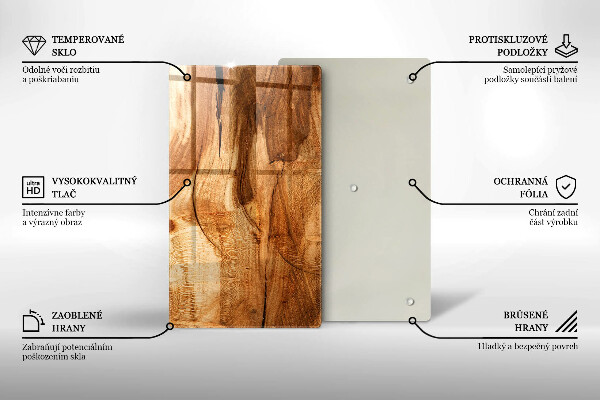 Kryt na sporák Textúra drevenej dosky