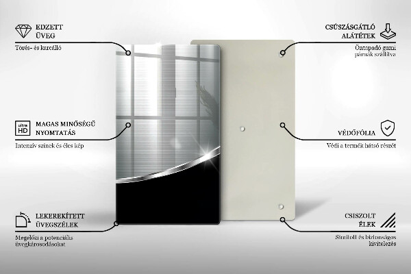 Kryt na sporák Abstrakcia s kovom