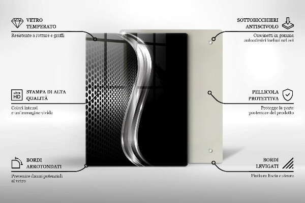 Kryt na indukčnú dosku Kovová konštrukcia