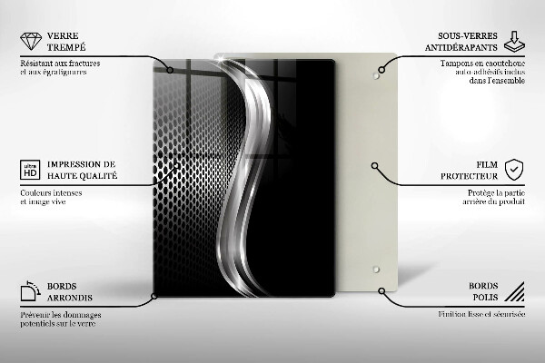 Kryt na indukčnú dosku Kovová konštrukcia