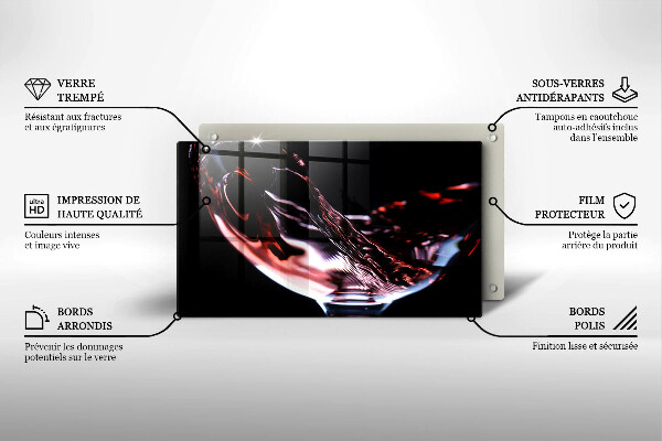 Kryt na plynový sporák Pohárik červeného vína