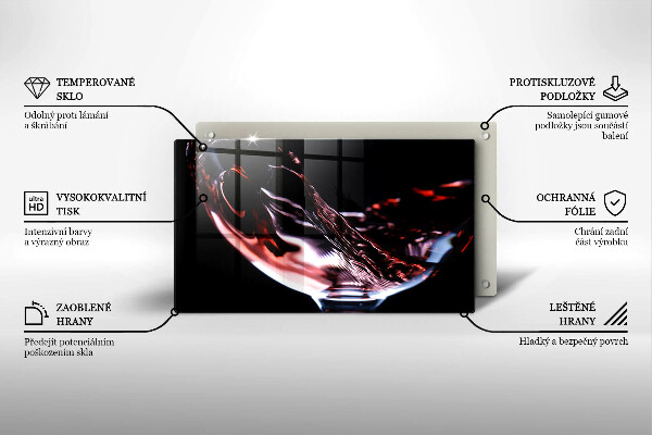 Kryt na plynový sporák Pohárik červeného vína