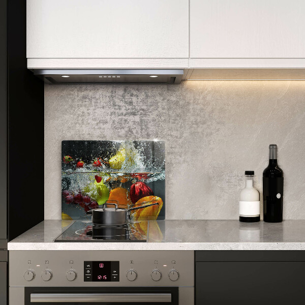 Krycia doska na sklokeramickú varnú dosku Šťavnaté ovocie vo vode