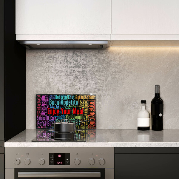 Krycia doska na sklokeramickú varnú dosku Titulky Jazyky dobrej chuti