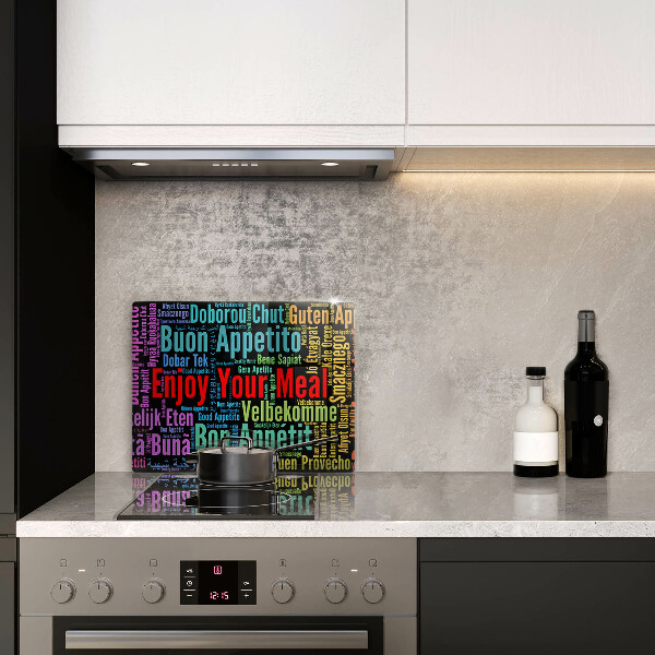 Krycia doska na sklokeramickú varnú dosku Titulky Jazyky dobrej chuti