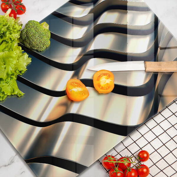 Krycia doska na sklokeramickú varnú dosku 3D kovové tvary