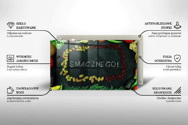 Krycia doska na sklokeramickú varnú dosku Smacznego!