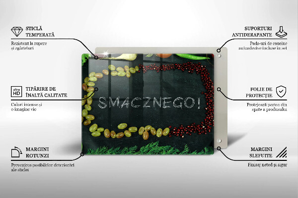 Krycia doska na sklokeramickú varnú dosku Smacznego!