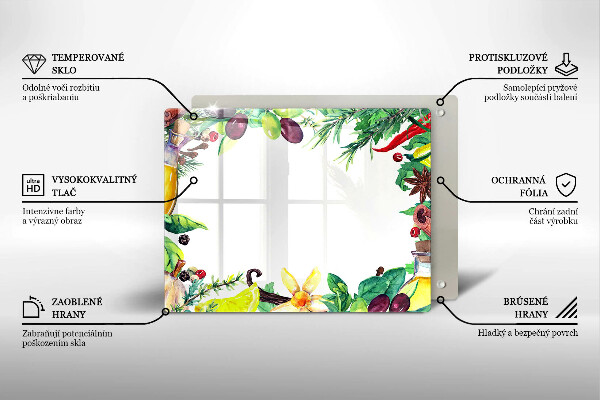 Kryt na plynový sporák Maľované jedlo