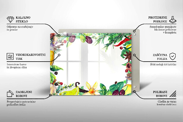 Kryt na plynový sporák Maľované jedlo